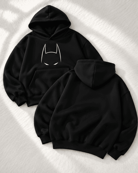 Dark Knight Graphic Oversized Hoodie