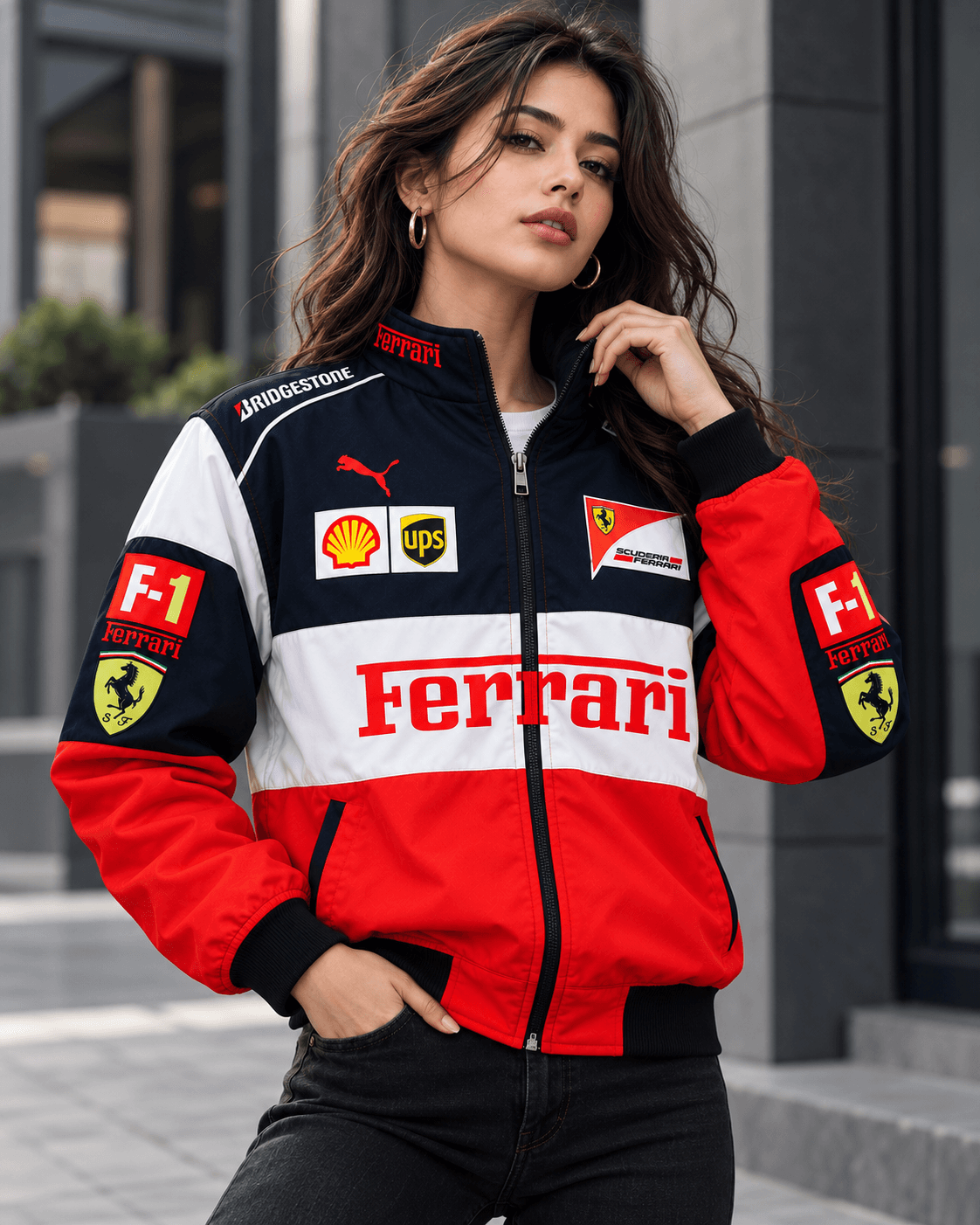 Ferrari F1 Heritage Racing Jacket – Red | TARUM STUDIO