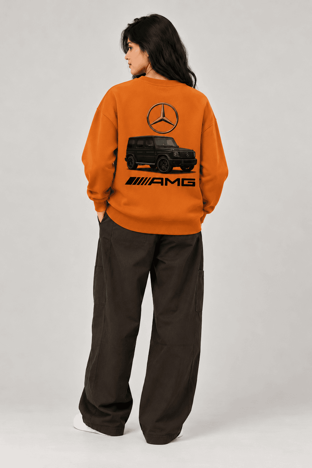 Mercedes-Benz G-Class AMG Heavyweight Sweatshirt – Burnt Orange