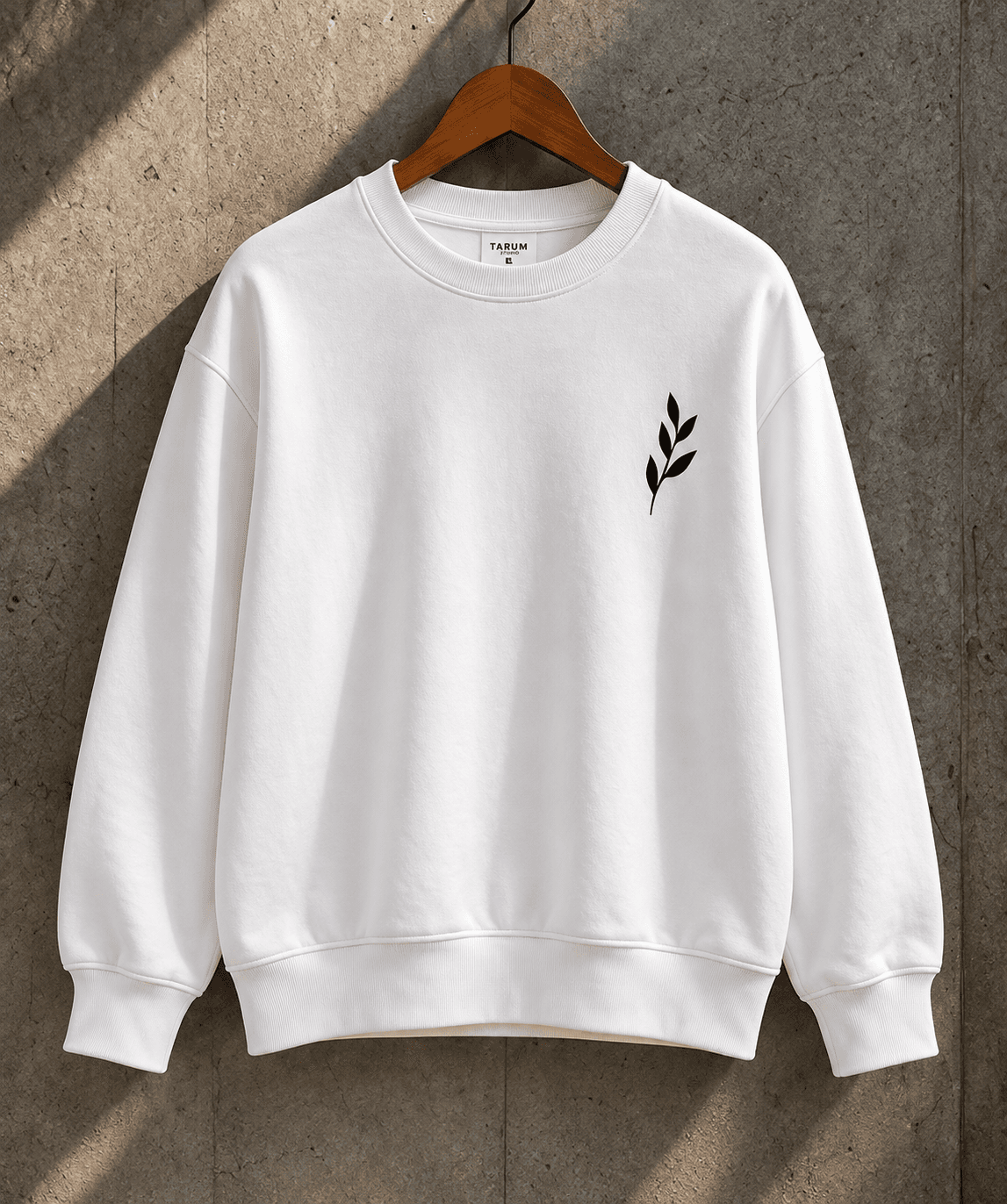 Minimal Botanical Graphic Sweatshirt