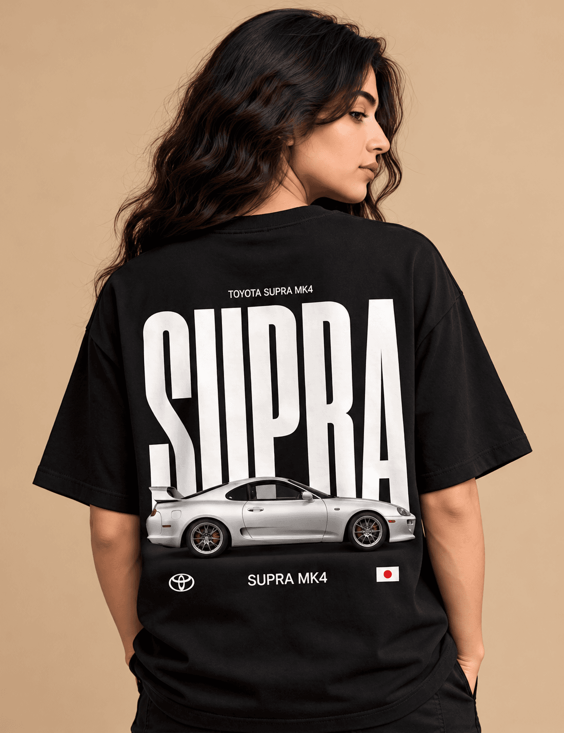 Toyota Supra MK4 Graphic Oversized T-Shirt
