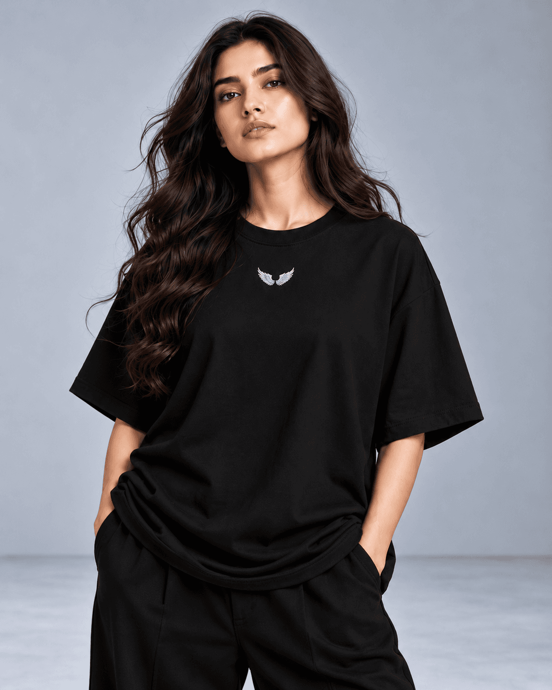 Angel Wings Graphic Oversized T-Shirt | TARUM STUDIO