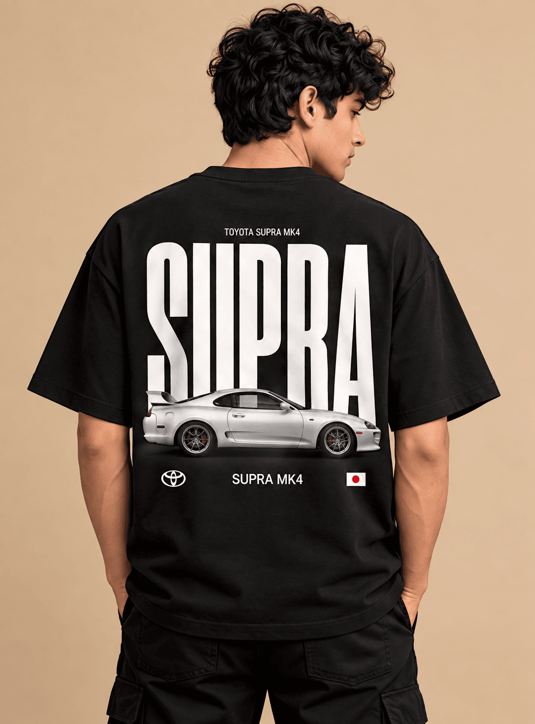 Toyota Supra MK4 Graphic Oversized T-Shirt