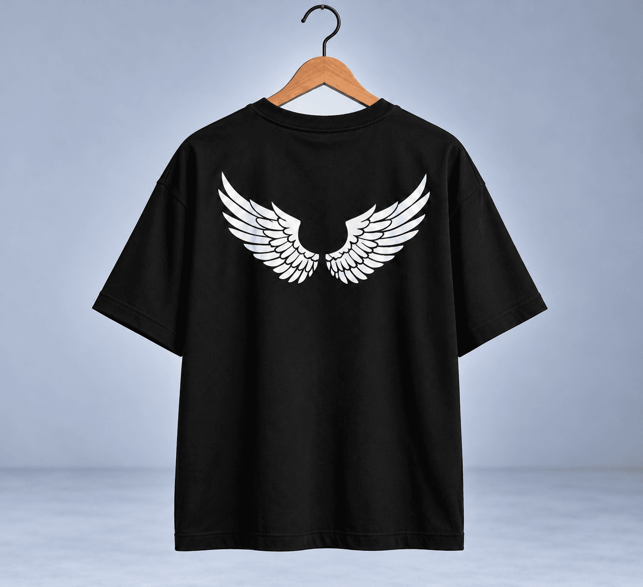 Angel Wings Graphic Oversized T-Shirt | TARUM STUDIO