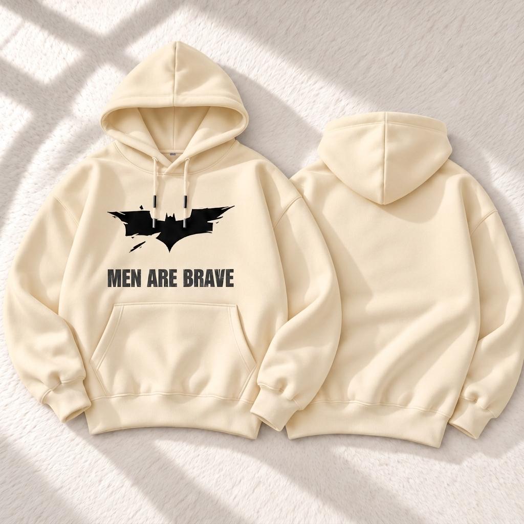 Men Are Brave Graphic Heavyweight Hoodie – TARUM STUDIO