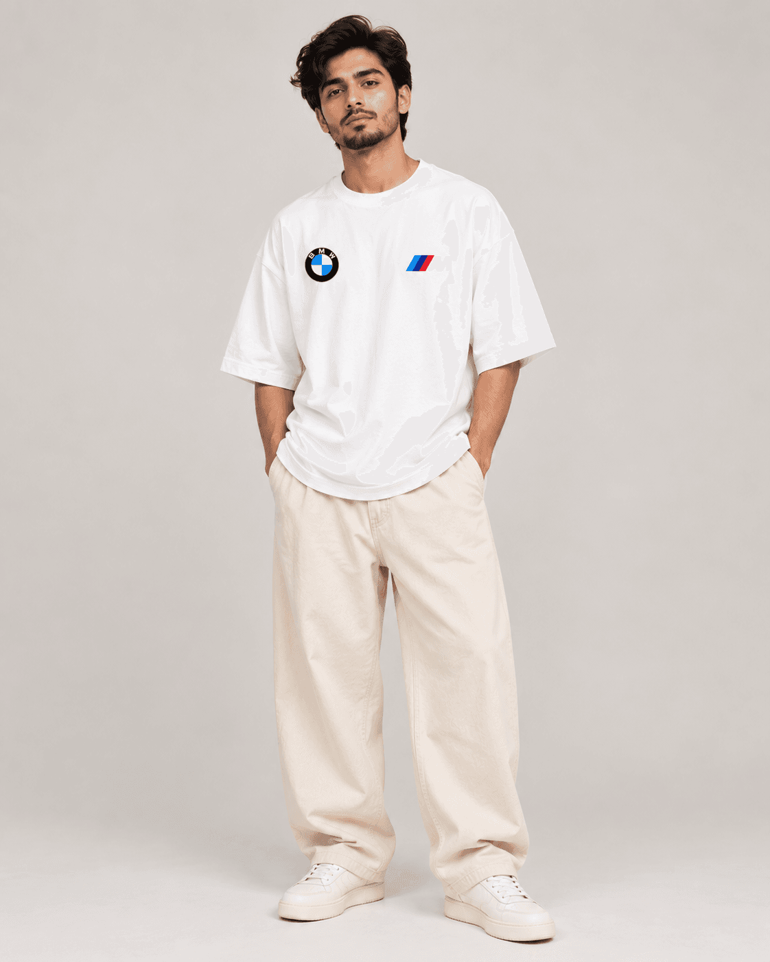 BMW M Graphic Oversized T-Shirt – White
