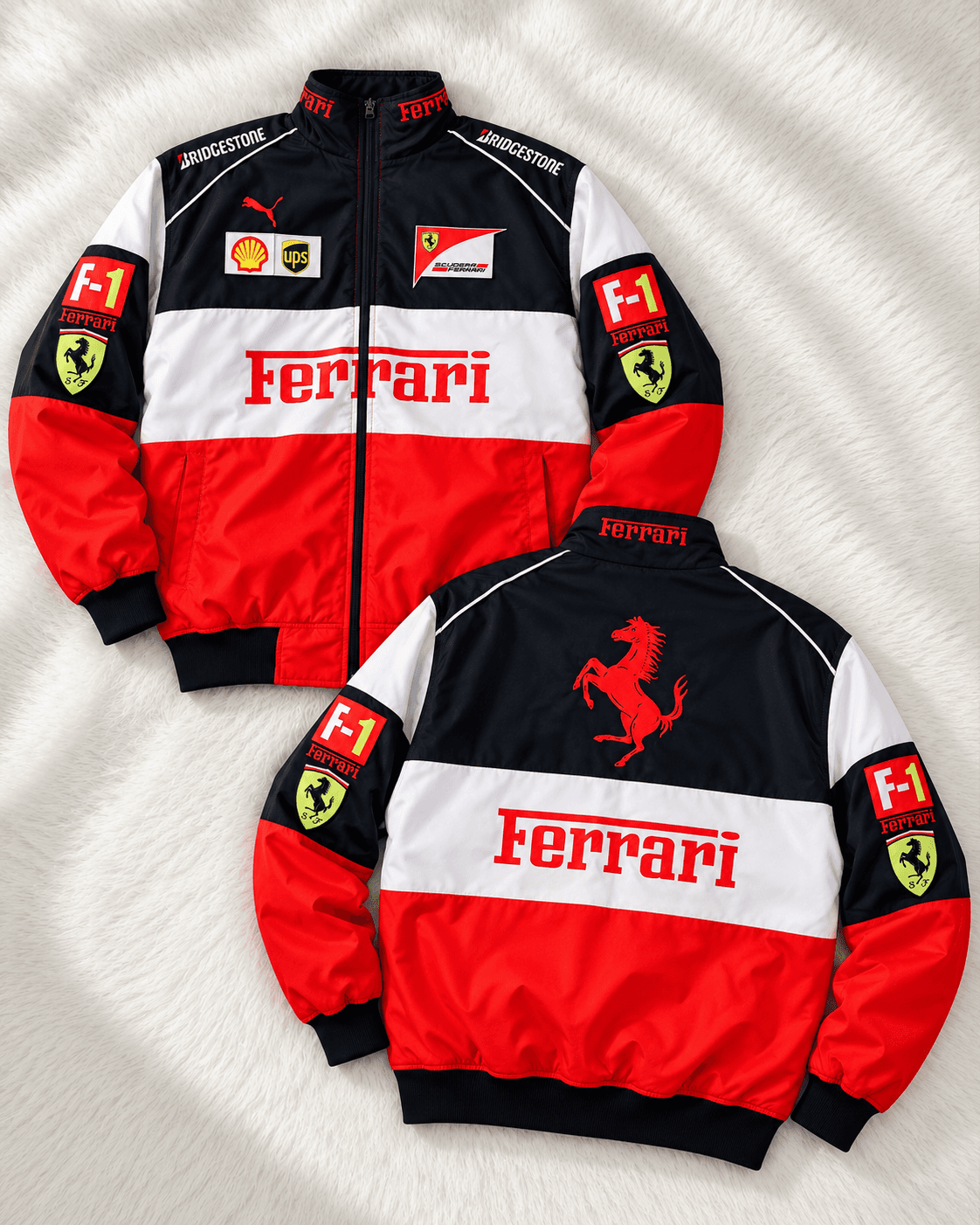 Ferrari F1 Heritage Racing Jacket – Red | TARUM STUDIO