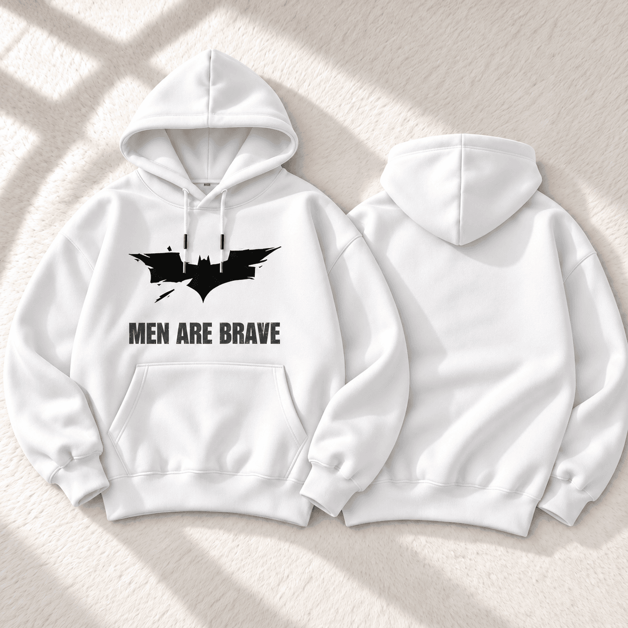 Men Are Brave Graphic Heavyweight Hoodie – TARUM STUDIO