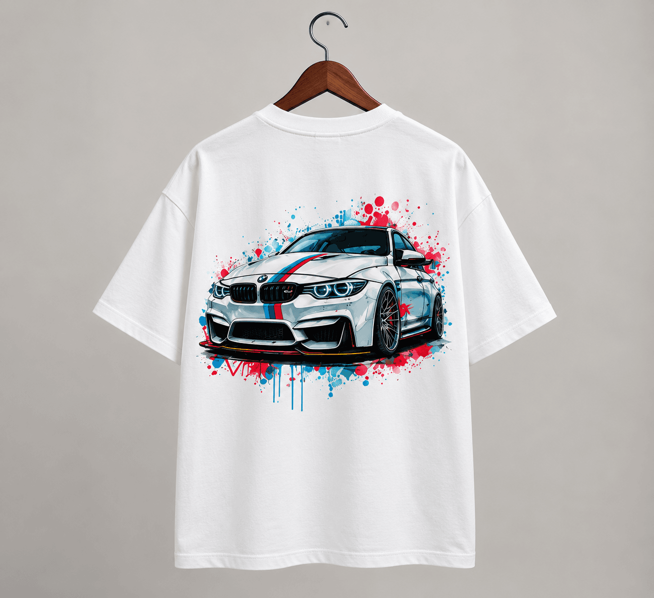 BMW M Graphic Oversized T-Shirt – White