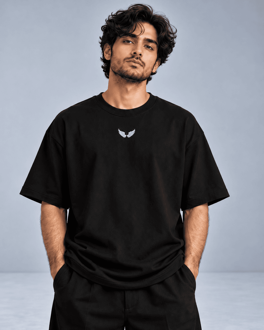 Angel Wings Graphic Oversized T-Shirt | TARUM STUDIO