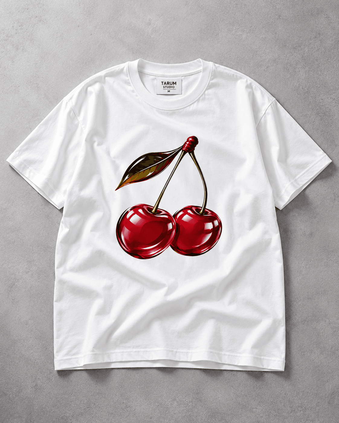 Cherry Graphic Oversized T-Shirt