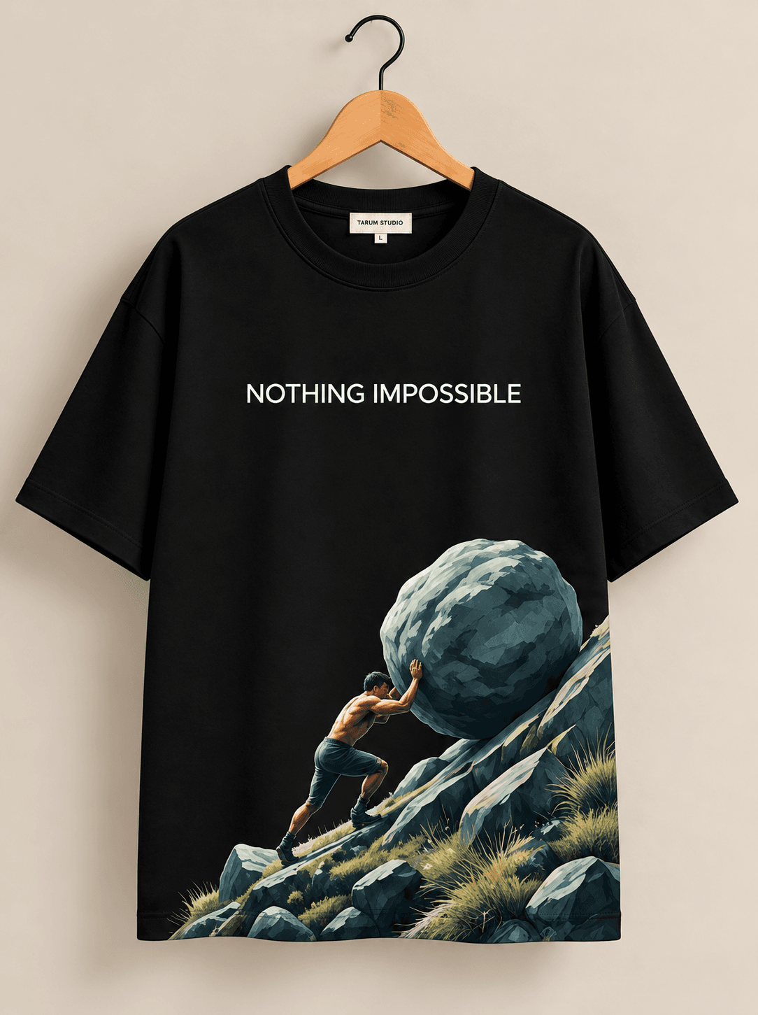 Nothing Impossible Graphic Oversized T-Shirt
