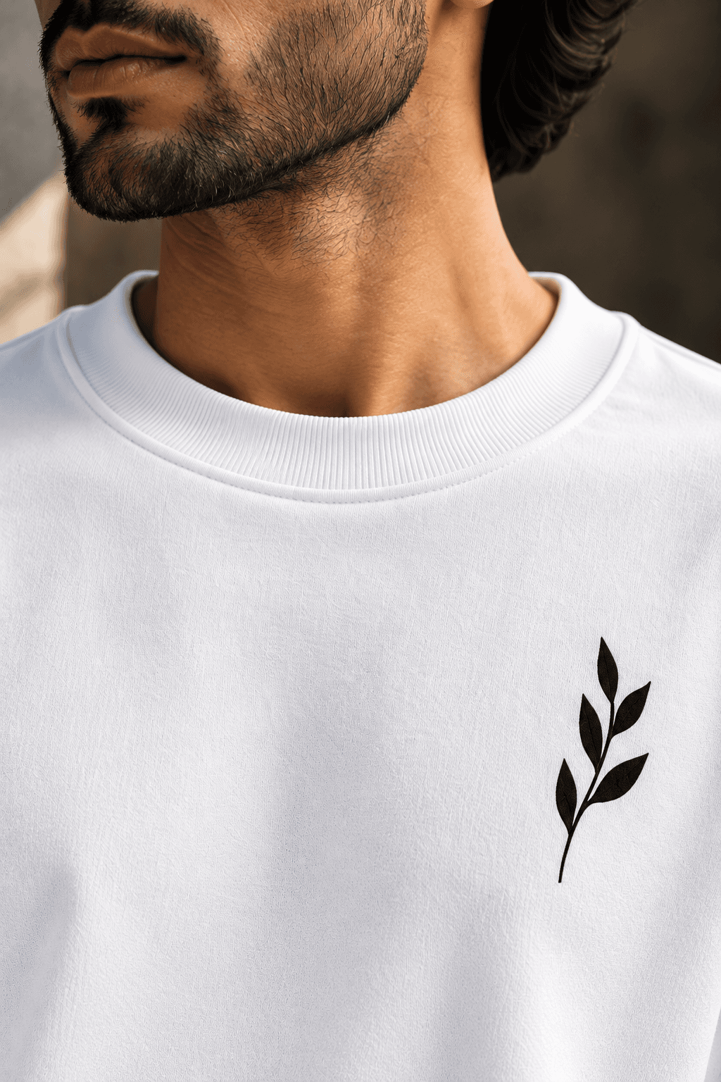Minimal Botanical Graphic Sweatshirt