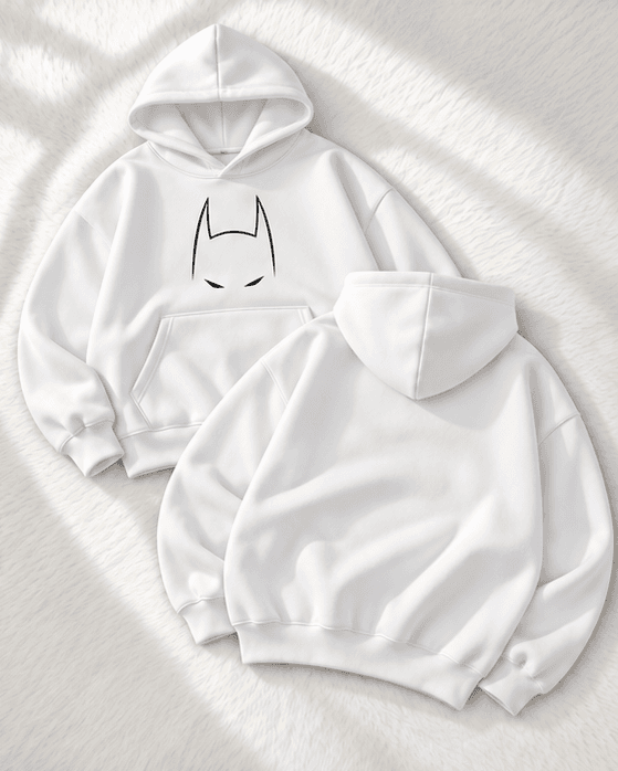 Dark Knight Graphic Oversized Hoodie
