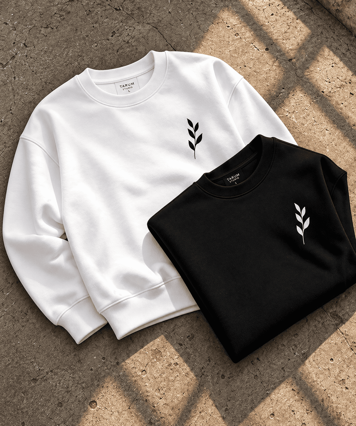 Minimal Botanical Graphic Sweatshirt